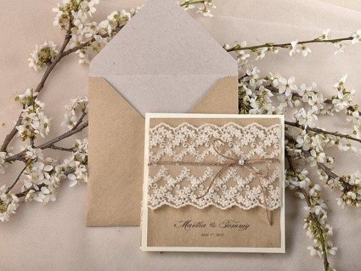 Pocket Fold Rustic Invite