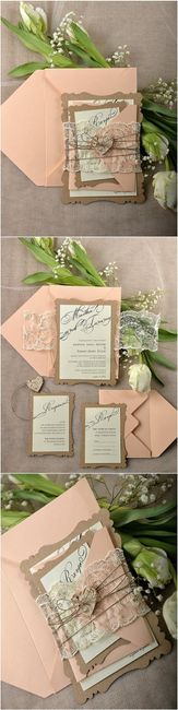 Rustic-Eco-Peach-Lace-Laser-Cut-Wedding-Invitation