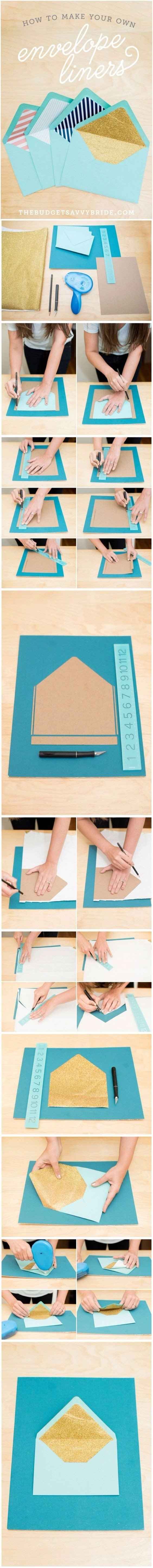 DIY forrar envelope