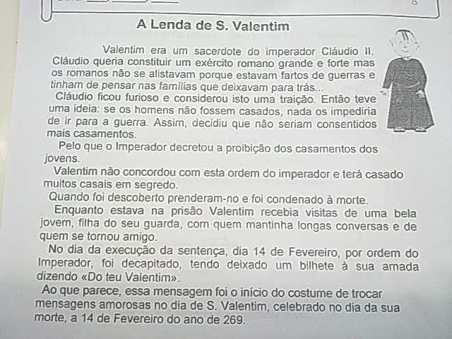 São Valentim, uma lenda com tradição 1