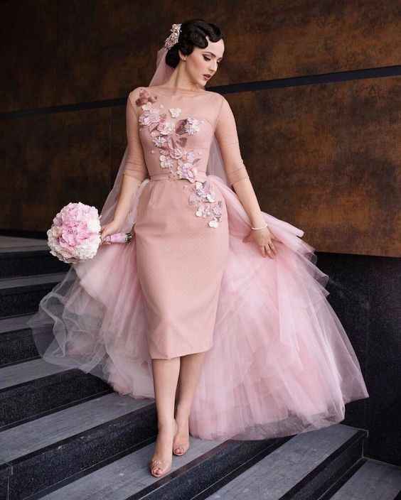 Véu rosa opaco, para uma noiva apaixonada por rosa blush :p