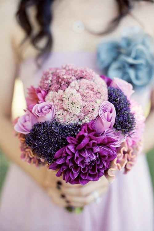 Bouquet tons roxos