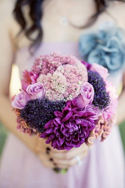 Bouquet tons roxos