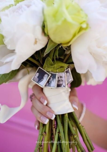 bouquet com fotografia