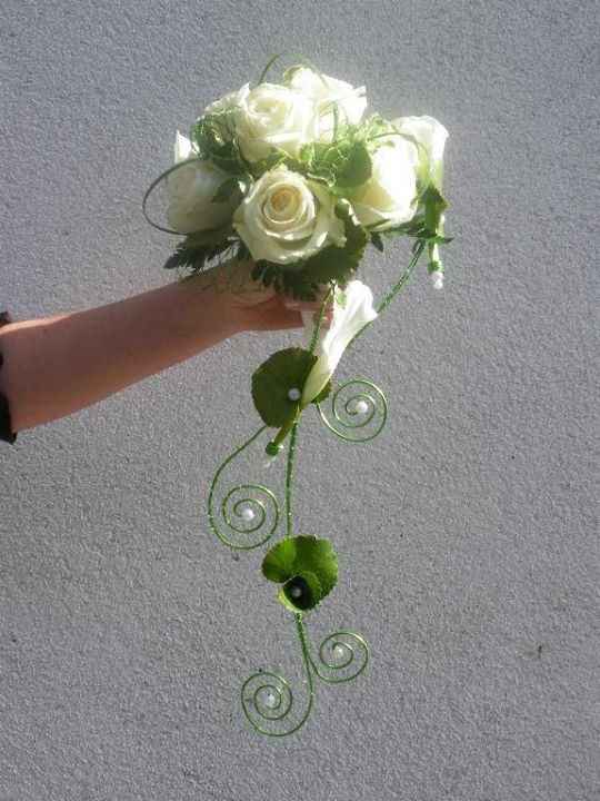 Bouquet verde e branco