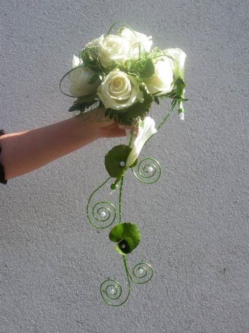 Bouquet verde e branco