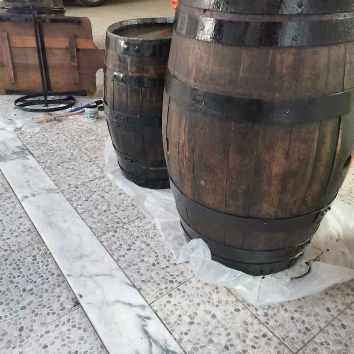 Barris para decoração e... Mesa do bolo? - 2