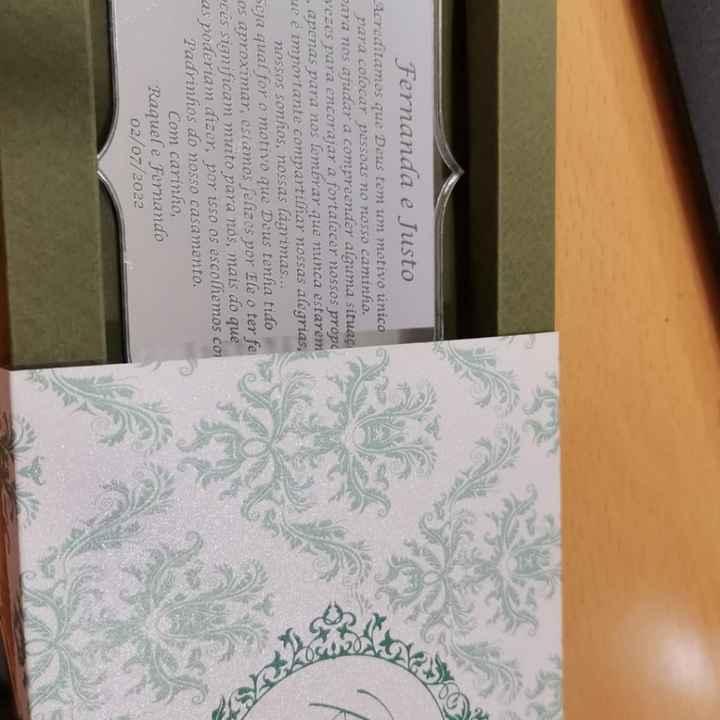 Convite aos padrinhos - 1