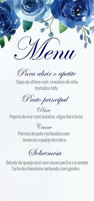 menu falso