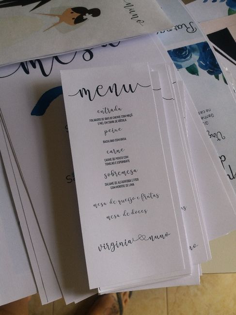 As ementas - 1