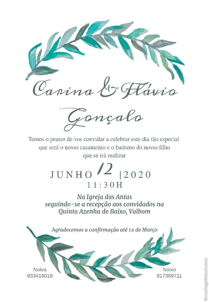 Convites de casamento - 1