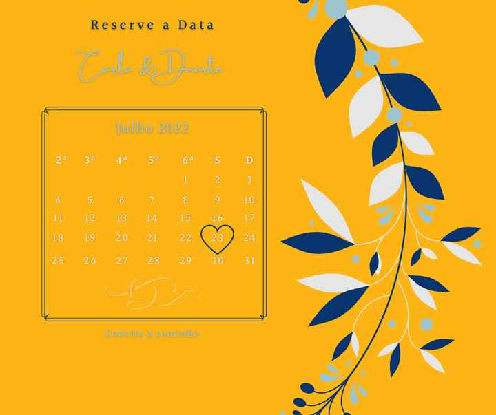 "Save The Date" para 2022 - Check! - 2