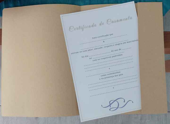 Contagem Decrescente: Faltam 6 dias! – Certificado de Casamento & Carta Especial (sinalética de Casa