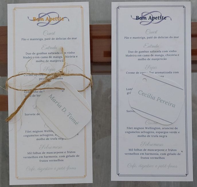 Contagem Decrescente: Faltam 9 dias! – Ementa & Marcadores de Lugar (sinalética de Casamento Diy) - 