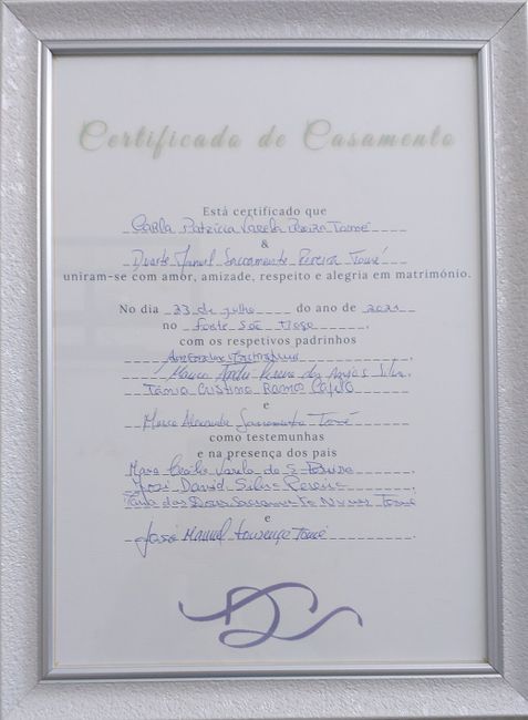 Benção Papal & “Certificado” do Casamento Civil – CHECK! 2