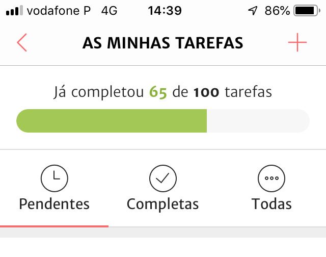 Quantos checks já completaram? - 1