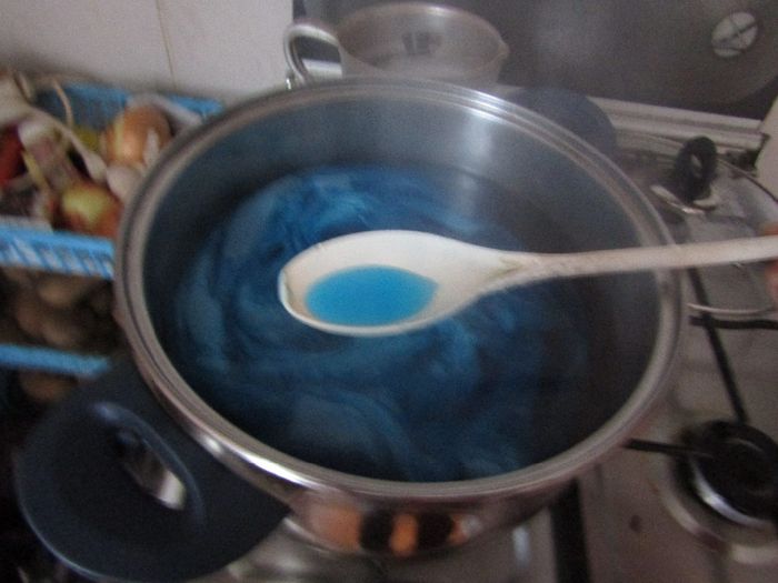 Agua a ficar azul 