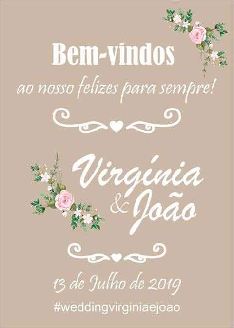 Placard de Boas Vindas