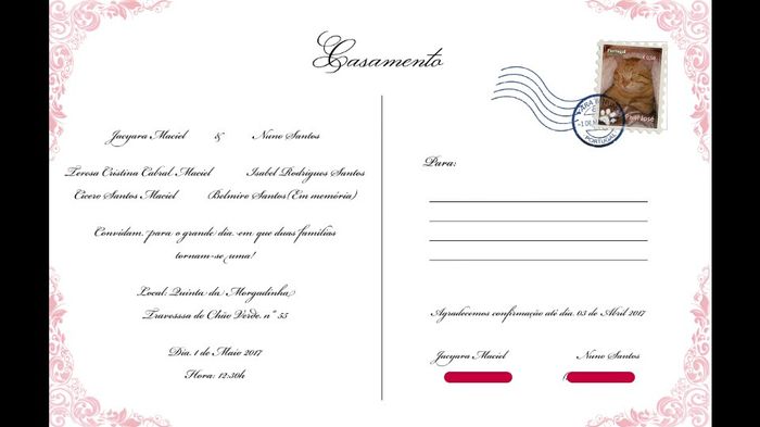 Finalmente os convites! - 2