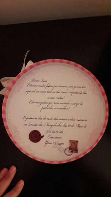 Convites padrinhos - 2