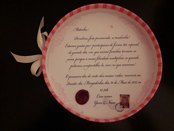 Convites padrinhos e madrinhas - 1