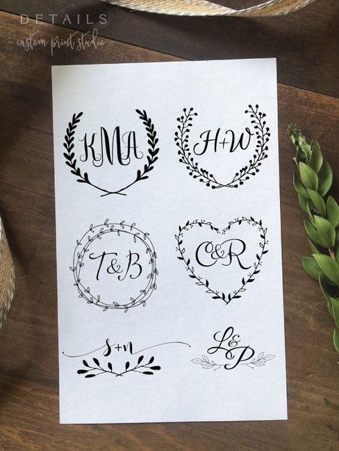 Monogramas - preciso de inspirações! - 2