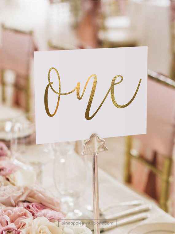 Tipos de letra de casamento - 1