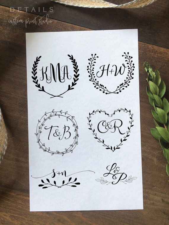 Monogramas - preciso de inspirações! - 2