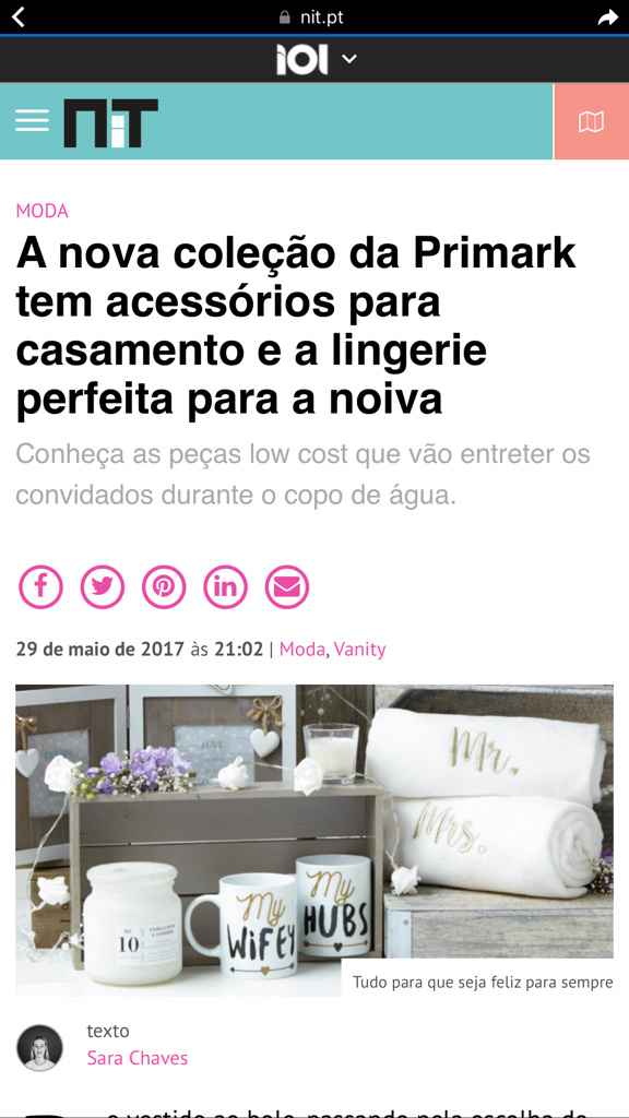 Primark com artigos para casamento! - 1