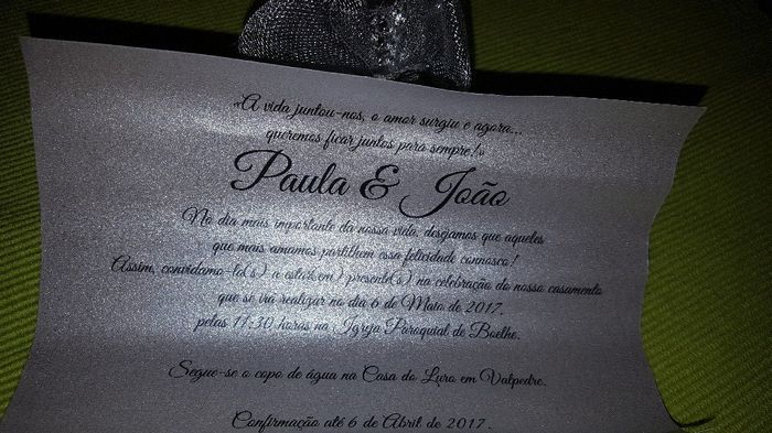 Mostrem-me o vosso convite de casamento - 2
