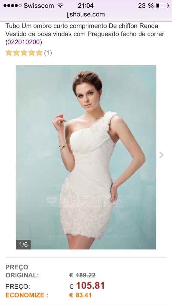 Compra Vestido noiva pela internet - 1