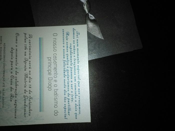 Check-convites entregue - 2