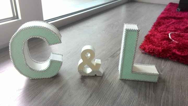 Letras para a mesa dos noivos 