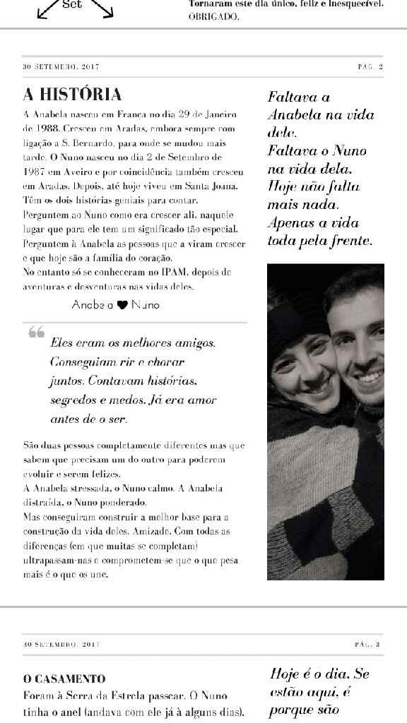 Jornal do casório - 2