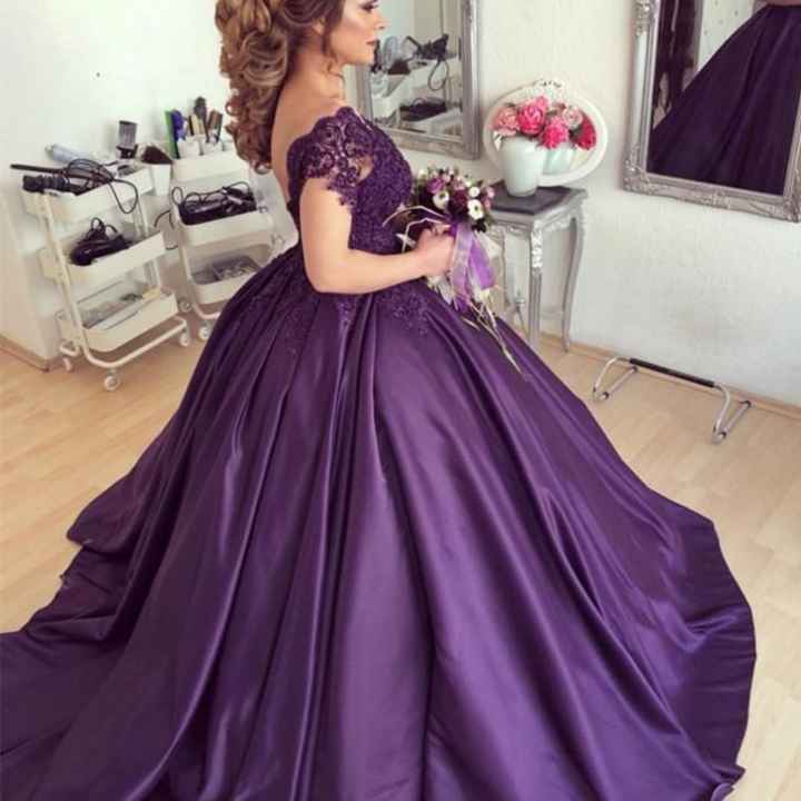 Vestido de noiva Roxo - 2