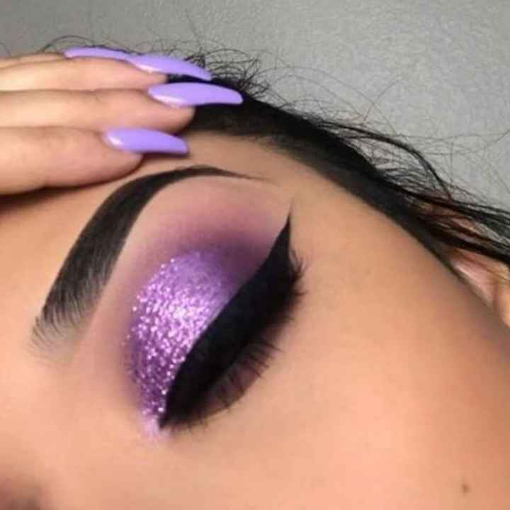 Maquiagem e manicure... Roxo 🌈 - 2