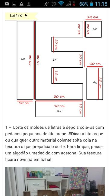 Letras grandes diy:instruções - 5