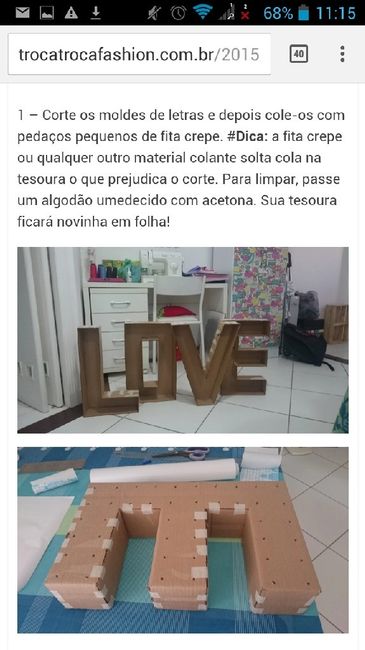 Letras grandes diy:instruções - 7