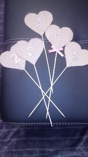 Corações para marcadores de mesa diy #6 - 3