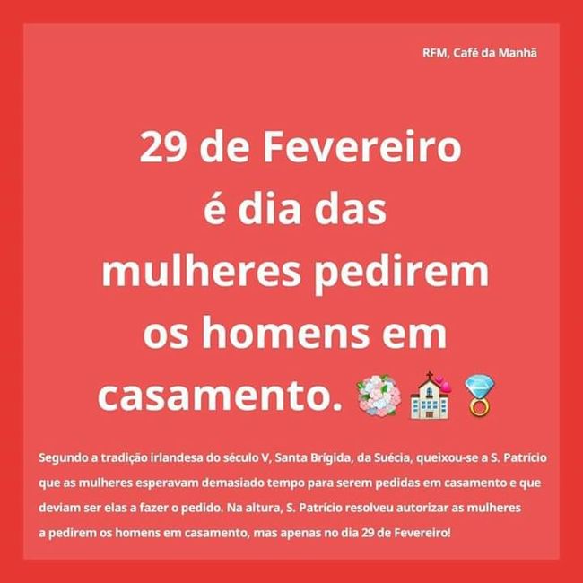 29 de fevereiro ... - 1