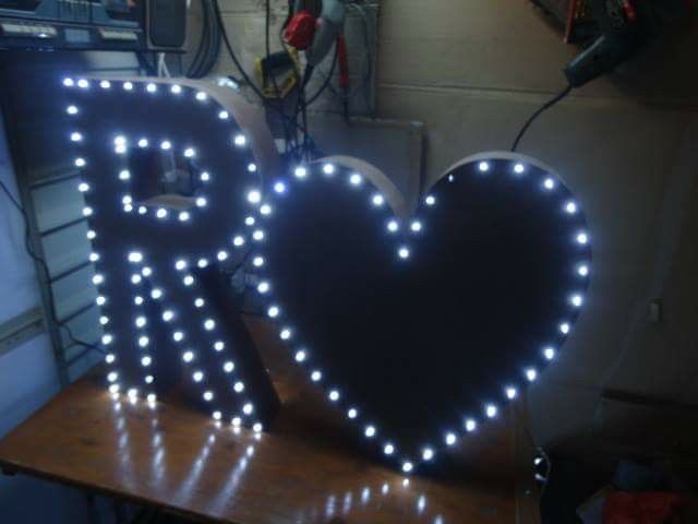 Letras iluminadas - 1