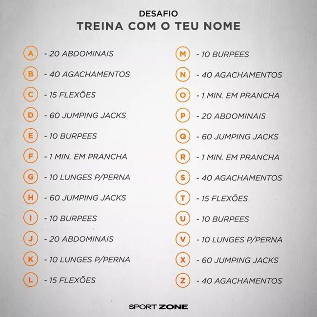 Treina com o teu nome!! quem alinha? - 1