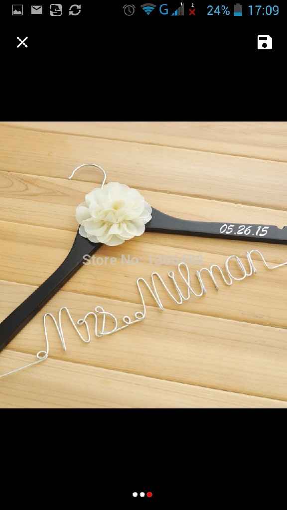 Cabides/cruzetas para a noiva e/ou damas! - 15