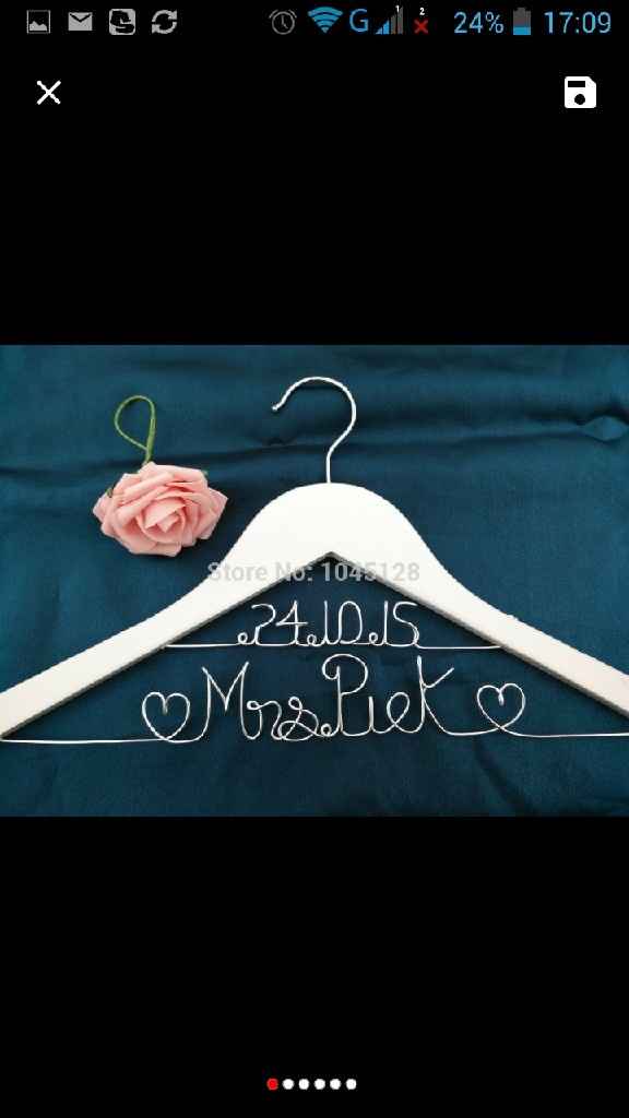 Cabides/cruzetas para a noiva e/ou damas! - 16