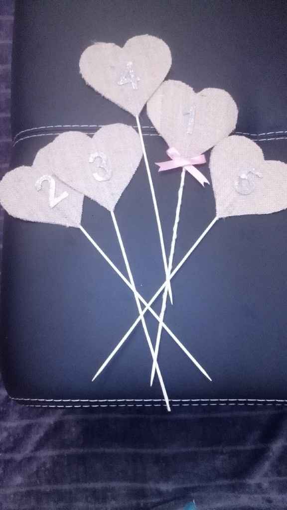 Corações para marcadores de mesa diy #6 - 3