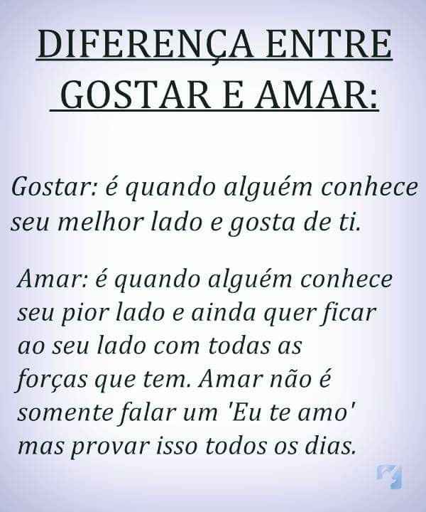 Amar vs gostar - 1
