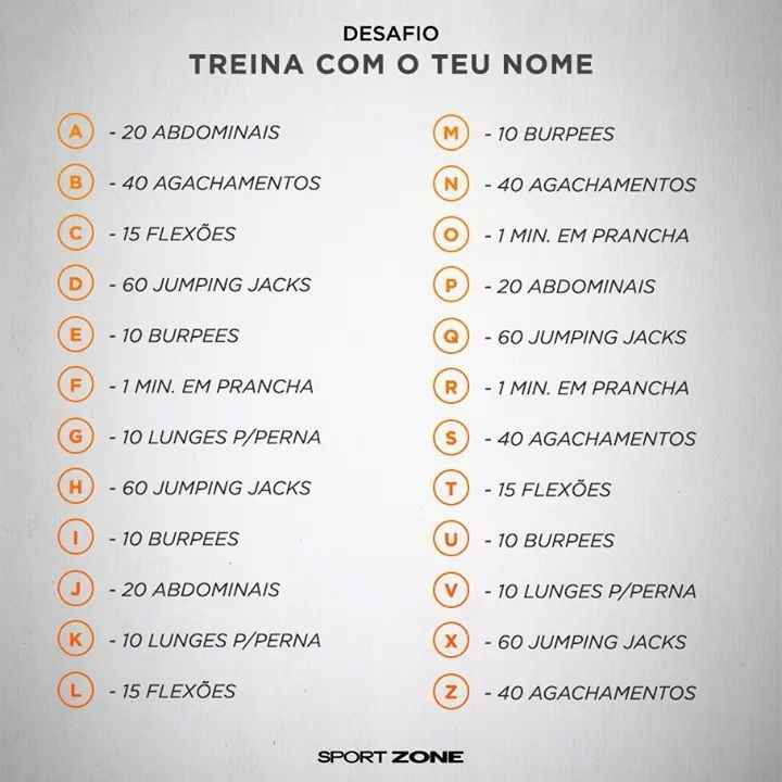 Treina com o teu nome!! quem alinha? - 1