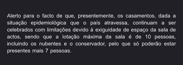 Cerimónia Civil na Conservatória - Máximo 10 pessoas - 1