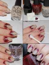unhas da noiva XD