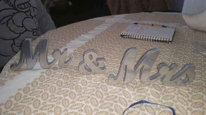letras para a mesa dos noivos pintadas pelo noivinho :)